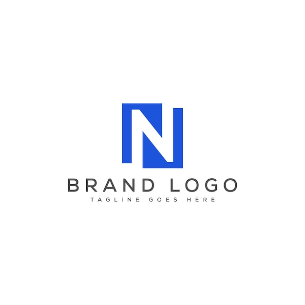 Diseño de plantilla vectorial de diseño de logotipo de letra N para la marca