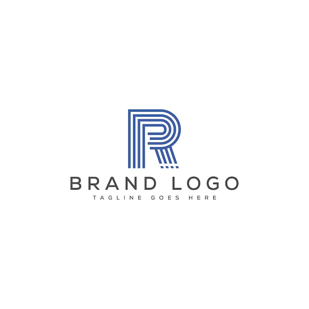 Diseño de plantilla vectorial de diseño de logotipo de la letra R para la marca
