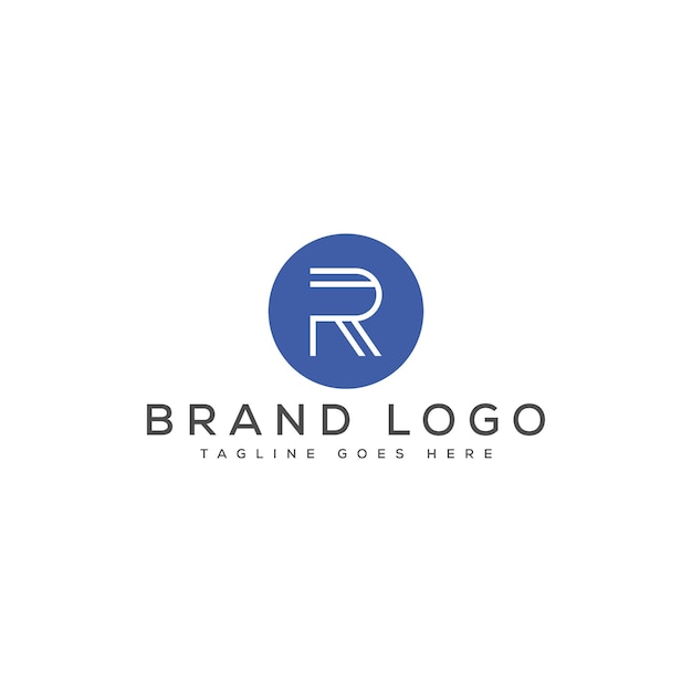 Diseño de plantilla vectorial de diseño de logotipo de la letra R para la marca