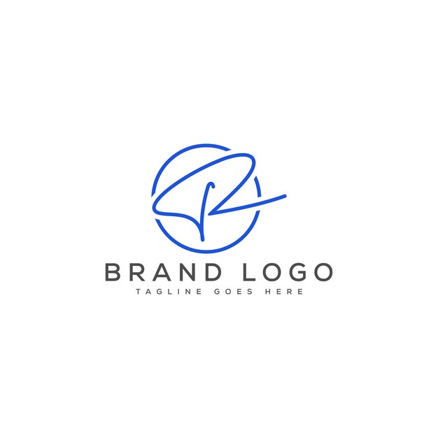 Diseño de plantilla vectorial de diseño de logotipo de la letra R para la marca