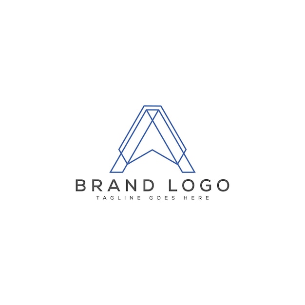 Un diseño de plantilla vectorial de diseño de logotipo para la marca