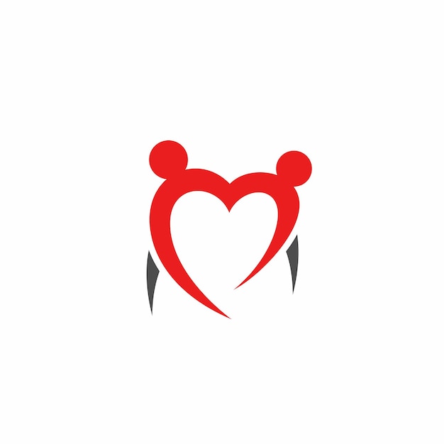 Diseño de plantilla vectorial de icono de logotipo y símbolo de amor