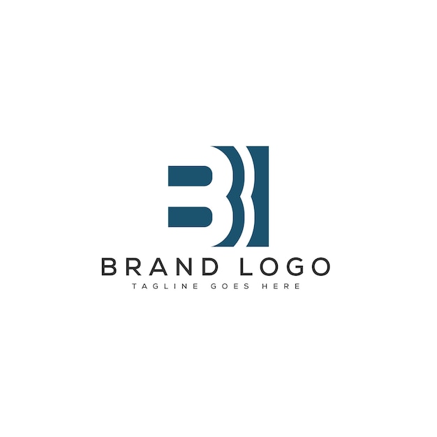 Diseño de plantilla vectorial de la letra B del logotipo para la marca