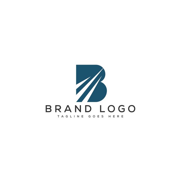 Diseño de plantilla vectorial de la letra B del logotipo para la marca