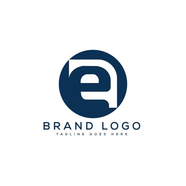 Diseño de plantilla vectorial de la letra E del logotipo para la marca