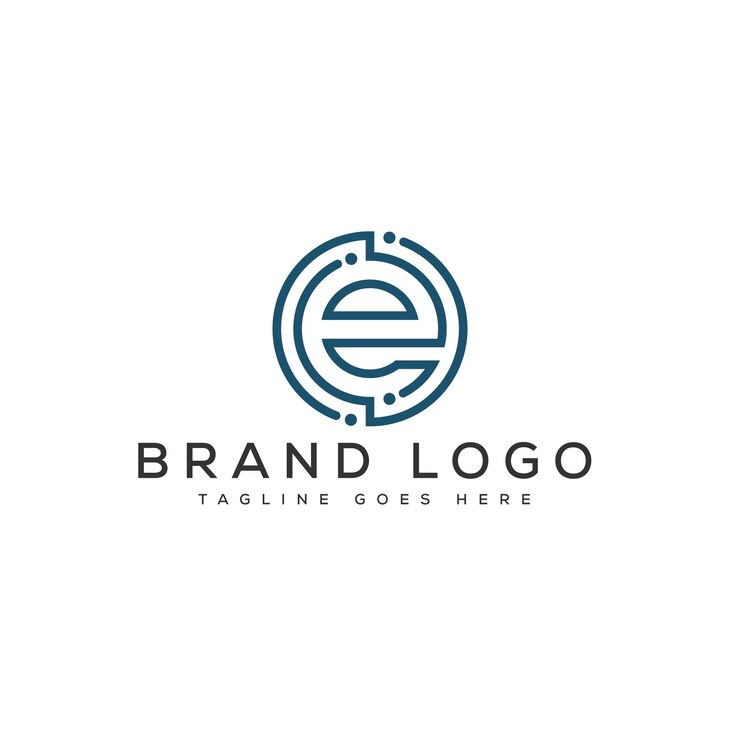 Vector diseño de plantilla vectorial de la letra e del logotipo para la marca