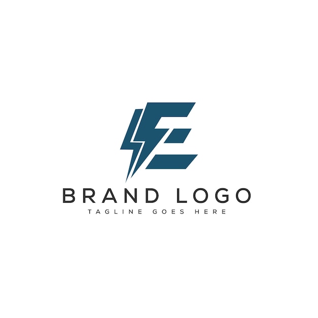 Diseño de plantilla vectorial de la letra E del logotipo para la marca