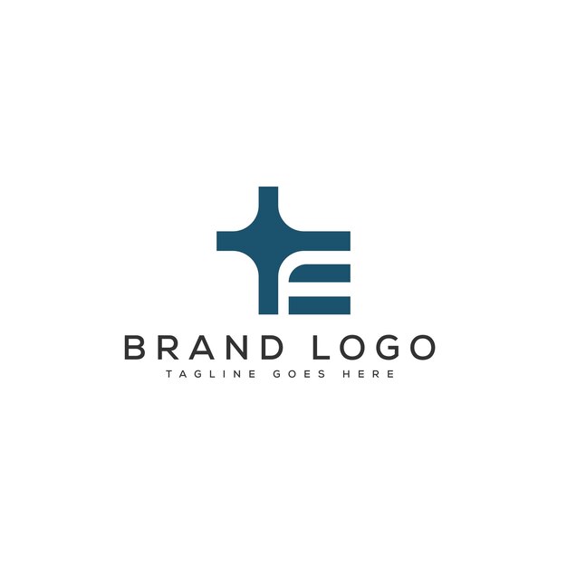 Diseño de plantilla vectorial de la letra E del logotipo para la marca
