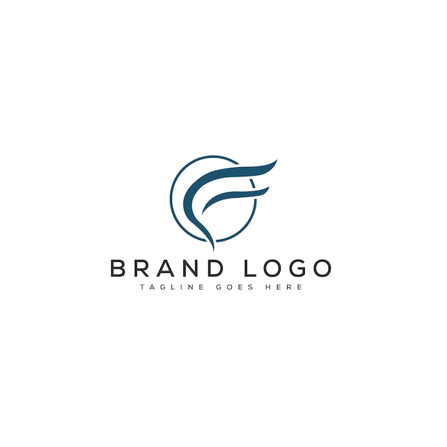 Diseño de plantilla vectorial de la letra F del logotipo para la marca