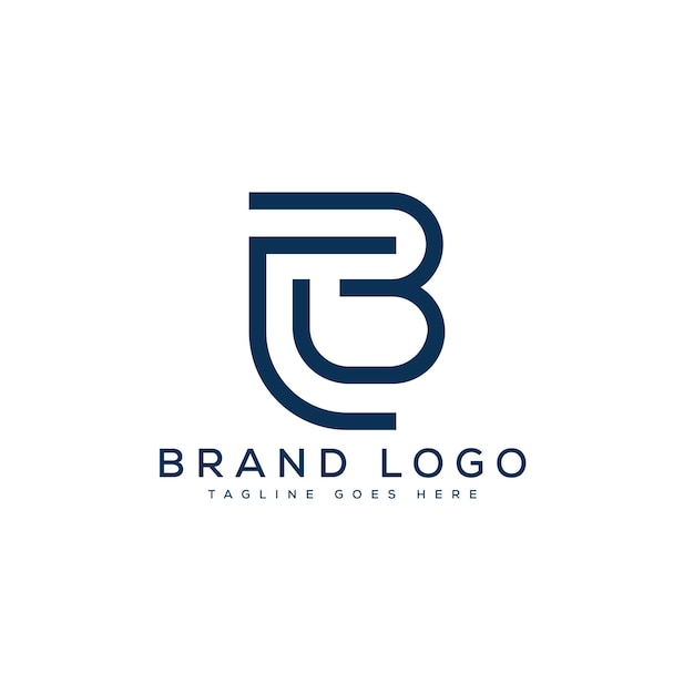 Diseño de plantilla vectorial de letra del logotipo BC para la marca