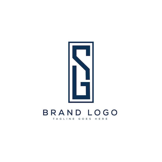 Diseño de plantilla vectorial de la letra del logotipo SC para la marca