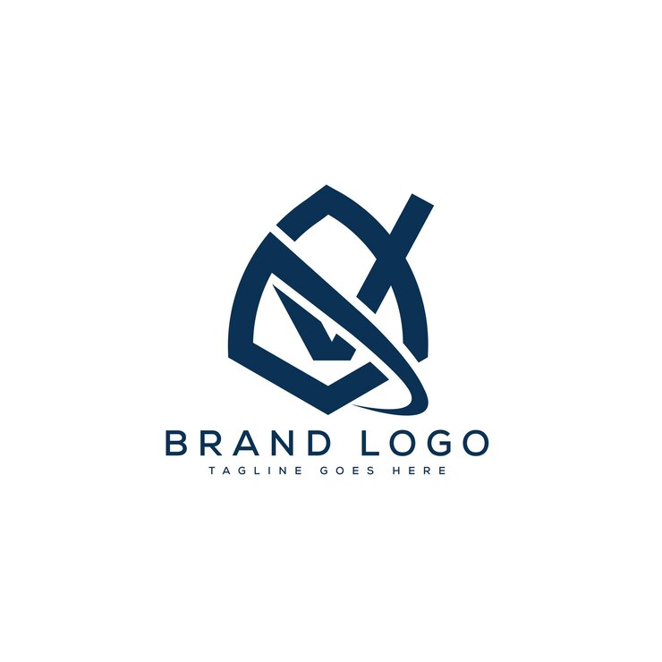 Vector diseño de plantilla vectorial de la letra v del logotipo para la marca