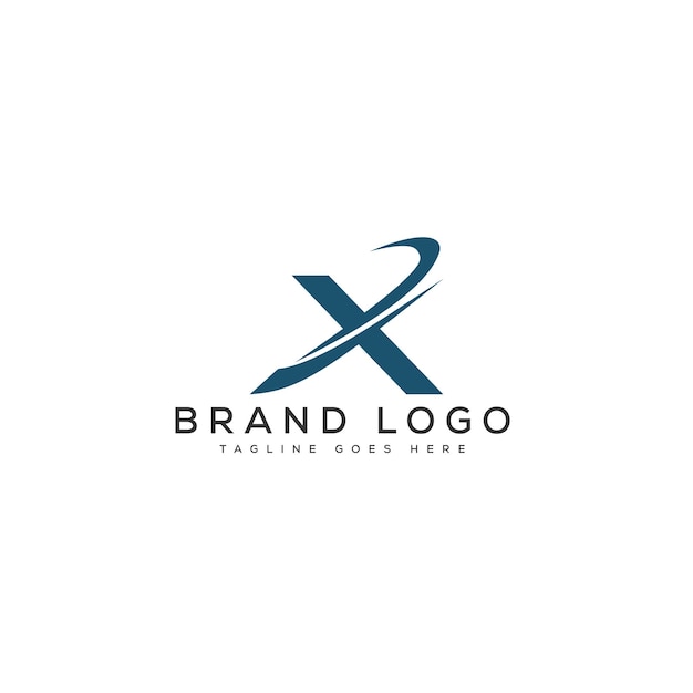 Diseño de plantilla vectorial de la letra X del logotipo para la marca