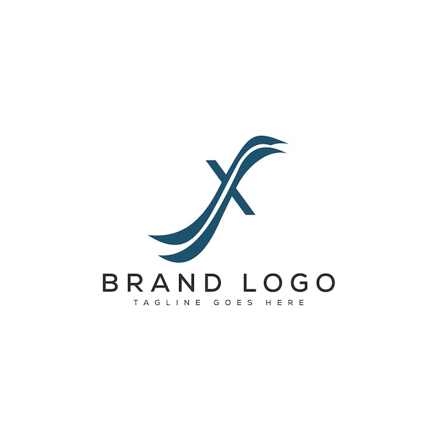 Diseño de plantilla vectorial de la letra X del logotipo para la marca