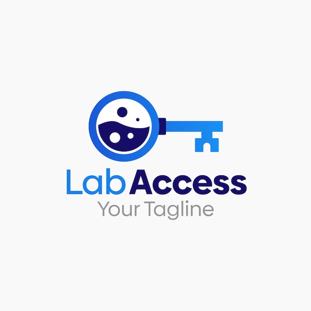 Diseño de plantilla vectorial de logotipo de Access Lab bueno para empresas, agencias y organizaciones