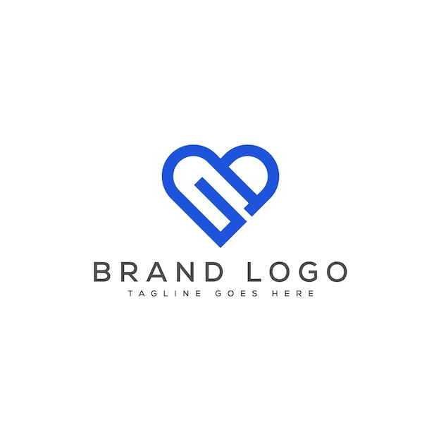 Diseño de la plantilla vectorial del logotipo de GB para la marca