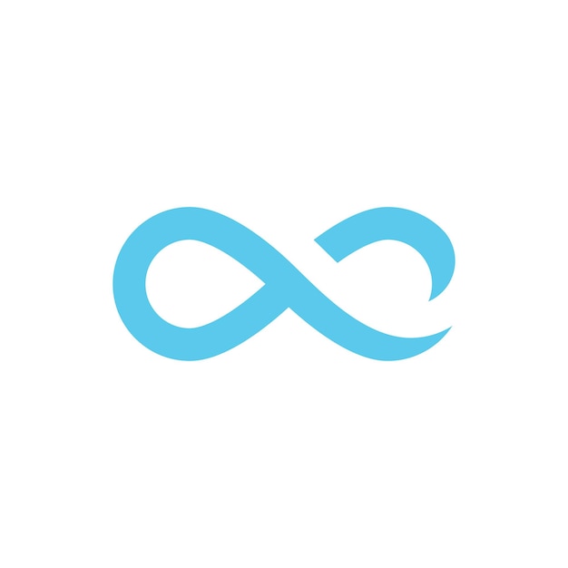 Diseño de plantilla vectorial del logotipo infinito