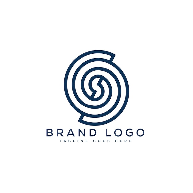 Diseño de la plantilla vectorial del logotipo de la letra SS para la marca
