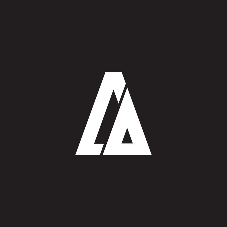 Vector diseño de plantilla vectorial de logotipo de monograma de letra aa color blanco negro mínimo