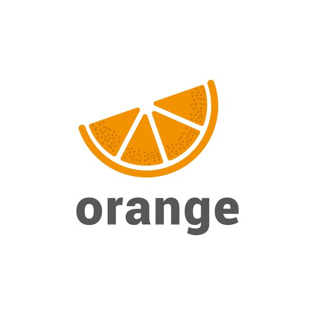 diseño de plantilla vectorial de rebanadas de naranja