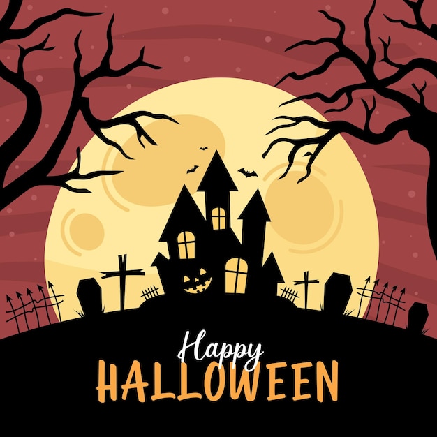 Diseño de plantilla de volante de cartel de Halloween Afiche de fiesta de feliz Halloween Plantilla de publicación en redes sociales