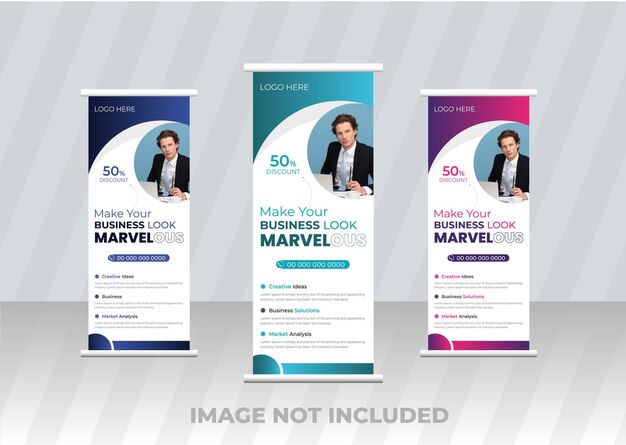Diseño de plantilla de volante corporativo de tarjeta de visita profesional moderna creativa de vector