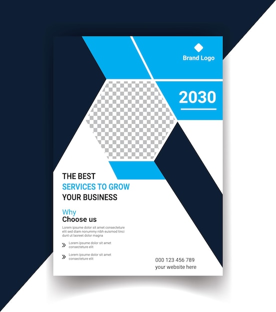 Diseño de plantilla de volante de negocio de empresa de vector