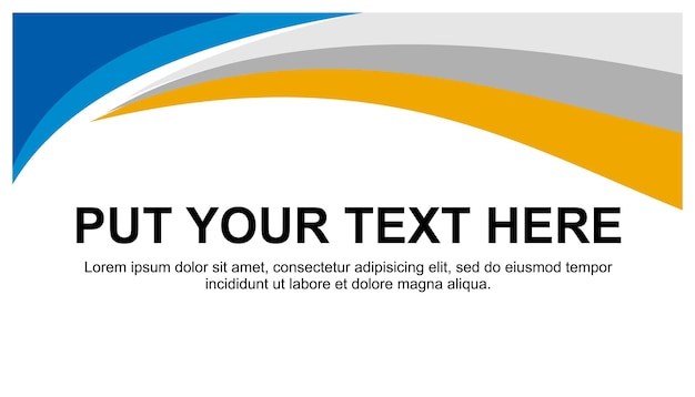 Diseño de plantilla de volante de negocios azul y naranja con espacio de copia para su folleto de cartel de banner de texto