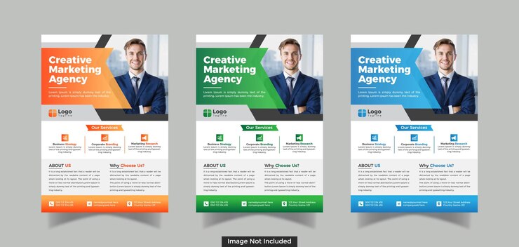 Diseño de plantilla de volante de negocios corporativos Vector Premium