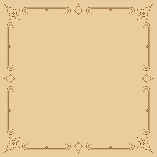 Diseño de plantillas de adornos vintage para tarjetas de fondo de bodas