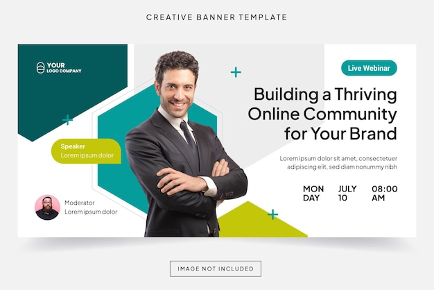 Diseño de plantillas de agencias de marketing digital para seminarios web de negocios
