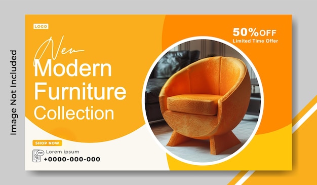 Diseño de plantillas de anuncios de venta de muebles en la web