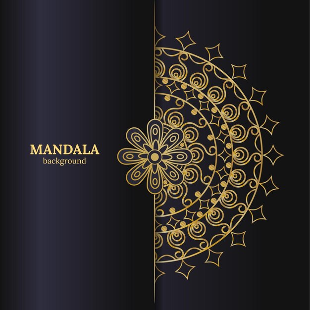 Diseño de plantillas de arte de Mandala de lujo