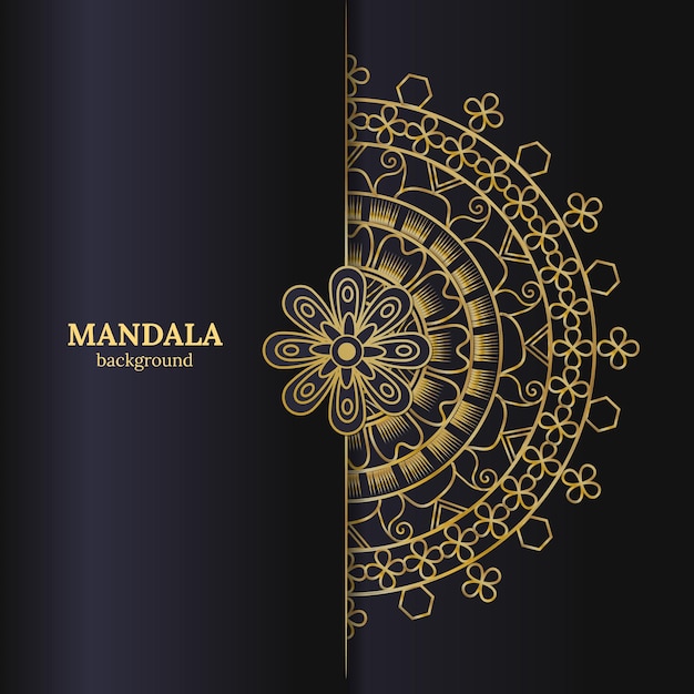 Diseño de plantillas de arte de Mandala de lujo