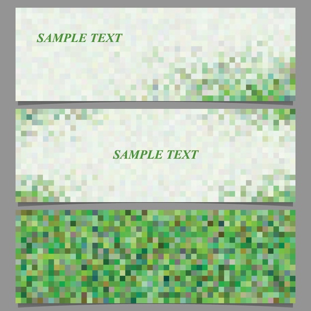 diseño de plantillas de banderas de mosaico