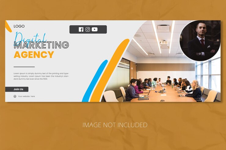 Diseño de plantillas de banners de marketing digital de EPS en Facebook