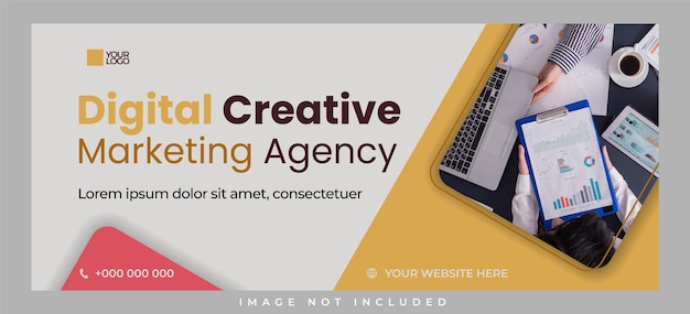 Diseño de plantillas de banners de negocios digitales Agencia de marketing creativo