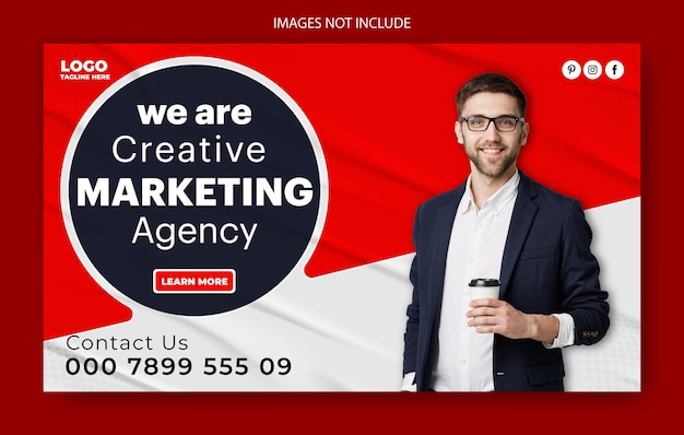 Diseño de plantillas de banners web de marketing