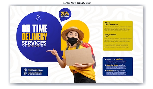 Diseño de plantillas de banners web para la promoción del servicio de entrega