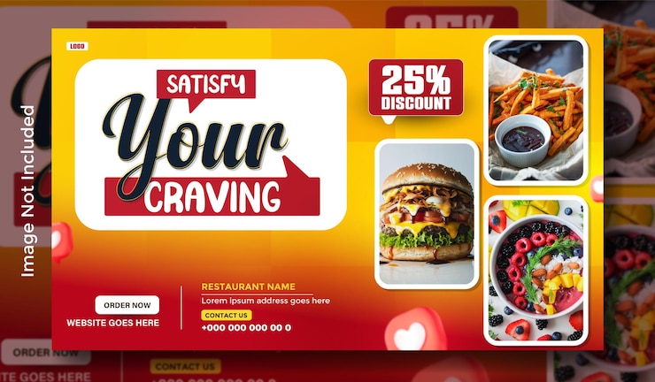 Vector diseño de plantillas de banners web promocionales para anuncios de alimentos