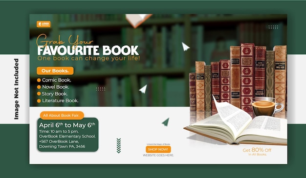 Diseño de plantillas de banners web promocionales para la venta de libros