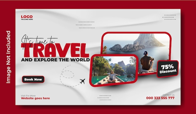 Diseño de plantillas de banners web para viajes y turismo