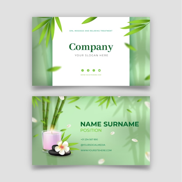 Diseño de plantillas de bienestar y spa.
