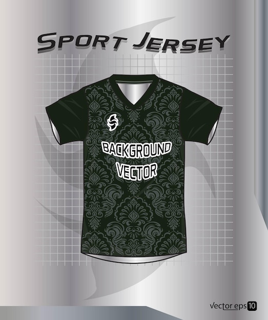 Diseño de plantillas de camisetas deportivas vectoriales de fondo para el fútbol