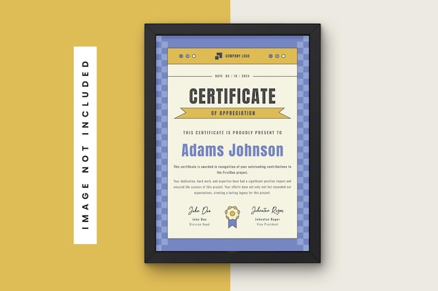 Diseño de plantillas de certificados retro creativos