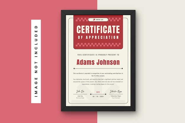 Diseño de plantillas de certificados retro creativos