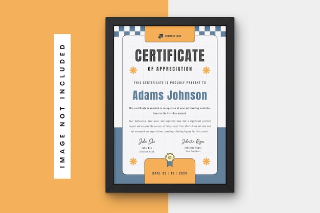 Diseño de plantillas de certificados retro creativos