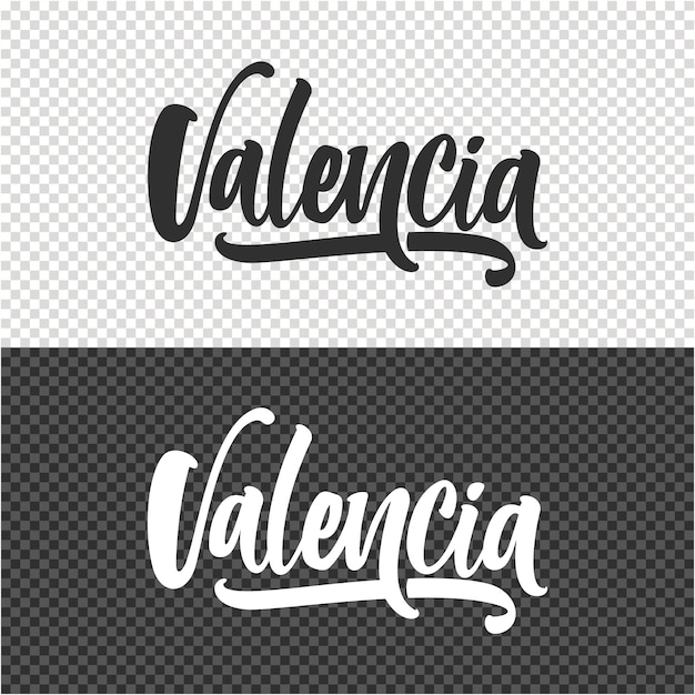 diseño de plantillas de clipart con letras de valencia