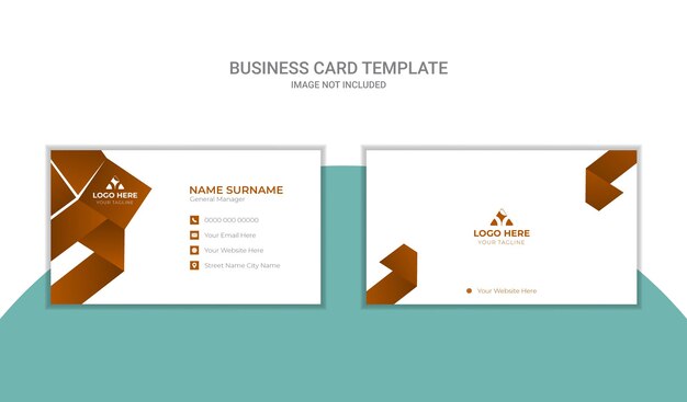 Diseño de plantillas de diseño de tarjetas de visita profesionales modernas de estilo vectorial limpio