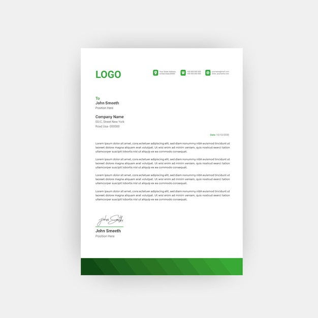 Diseño de plantillas de encabezado profesional para negocios